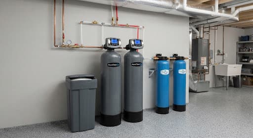Whole-house water softener tanks
